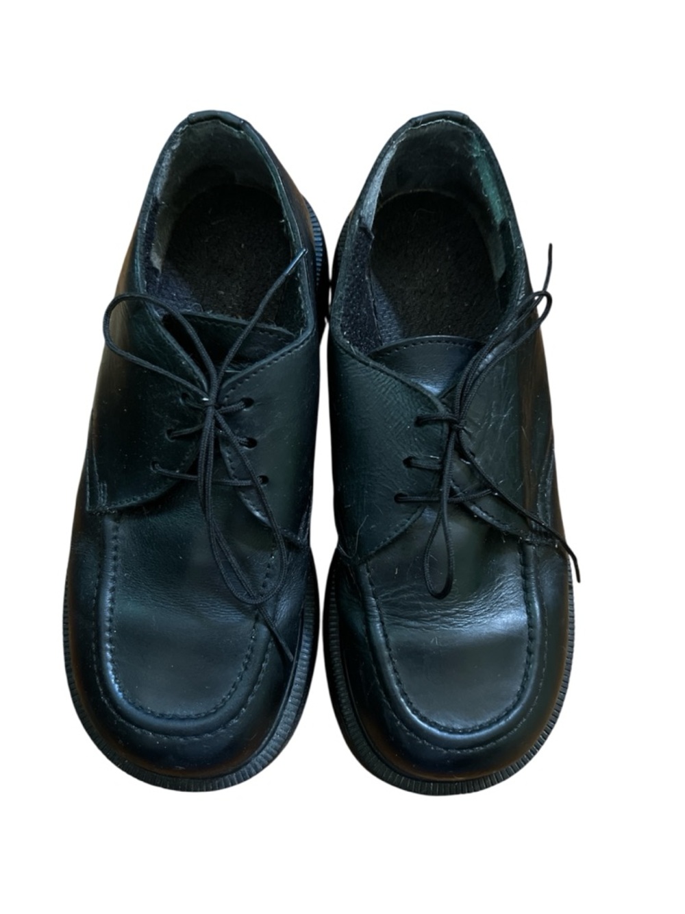Chunky Spanish Leather Platform Oxfords - Picture 3 of 10